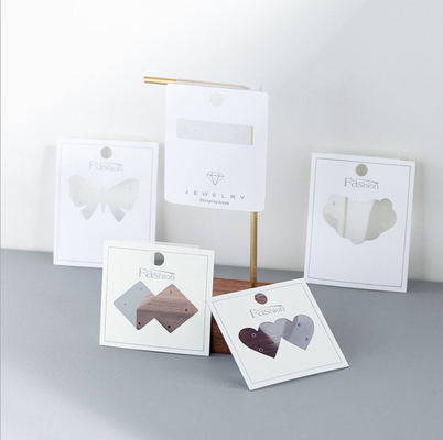 Schmuck-Karte druckte kundenspezifischen Aufkleber Hang Tags Hook Earrings Packagings